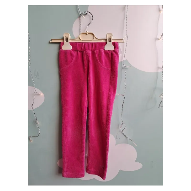 Pantaloni In Vellutino IDo Fucsia 4 A