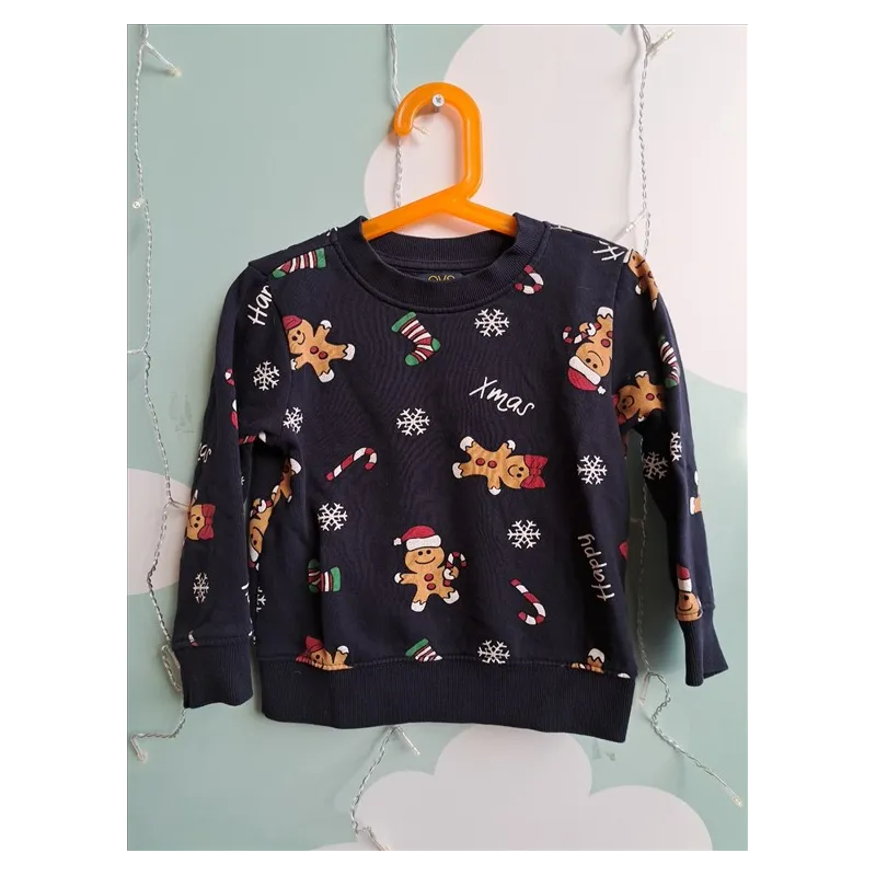 Felpa Blu Natalizia OVS 3/4 A