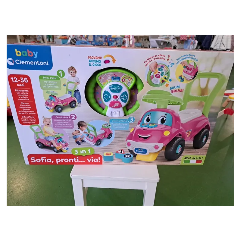 Macchinina Cavalcabile Sofia Pronti Via Baby Clementoni Nuova