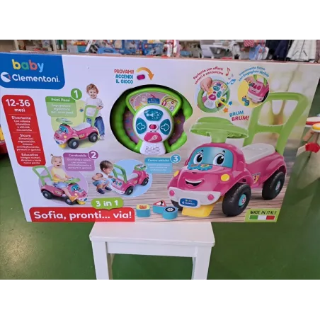 Macchinina Cavalcabile Sofia Pronti Via Baby Clementoni Nuova