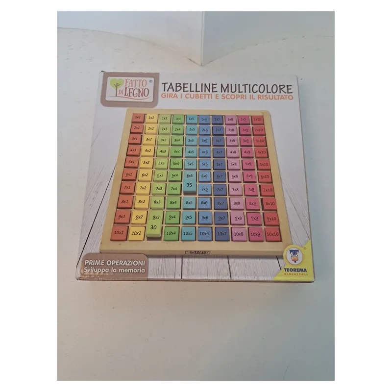 Gioco Tabelline In Legno
