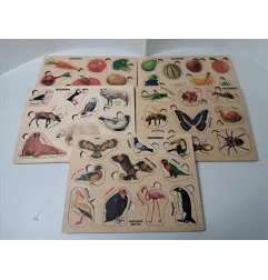 Set Pannelli In Legno Ad Incastro 5 PZ