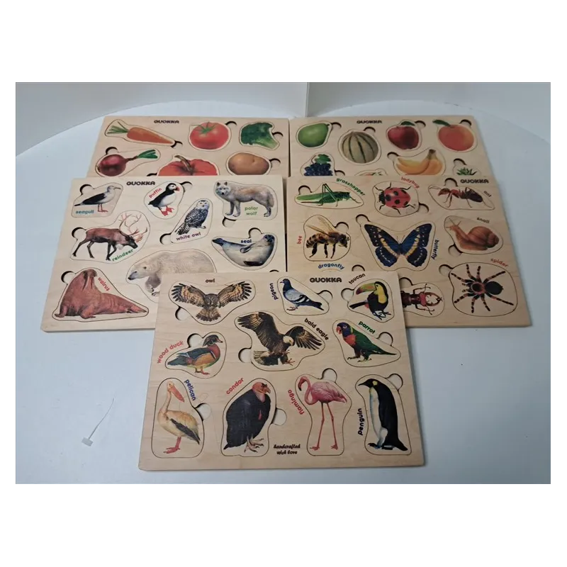 Set Pannelli In Legno Ad Incastro 5 PZ