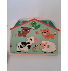 Puzzle Incastri In Legno Animali Sonoro