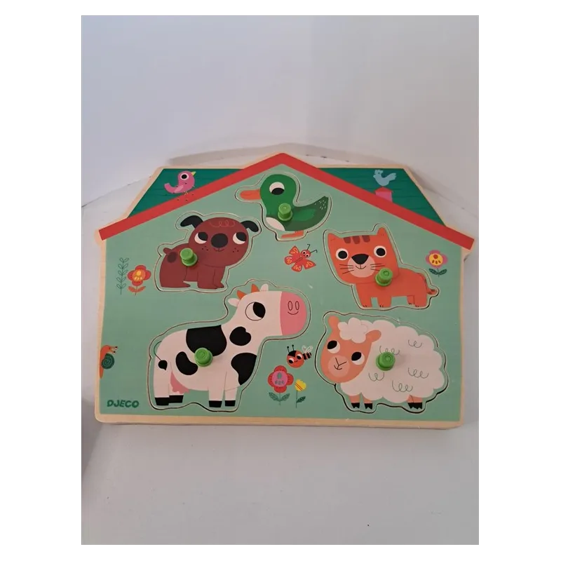 Puzzle Incastri In Legno Animali Sonoro