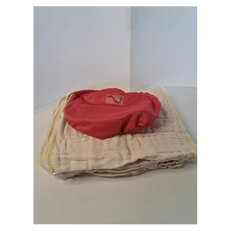 Set Per Pannolini Lavabili Inserti Lavabili 4 + Cover Esterna Ecobaby XKK Organic