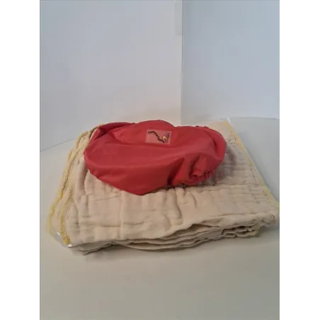 Set Per Pannolini Lavabili Inserti Lavabili 4 + Cover Esterna Ecobaby XKK Organic