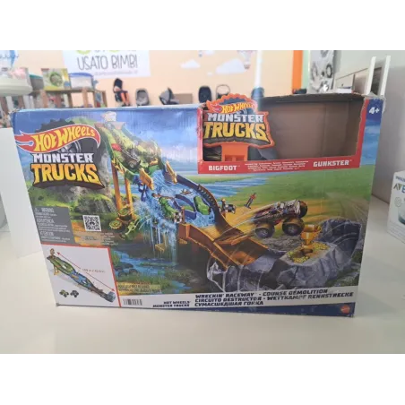 Pista Hot Wheels Monster Truck Con Automobiline Incluse