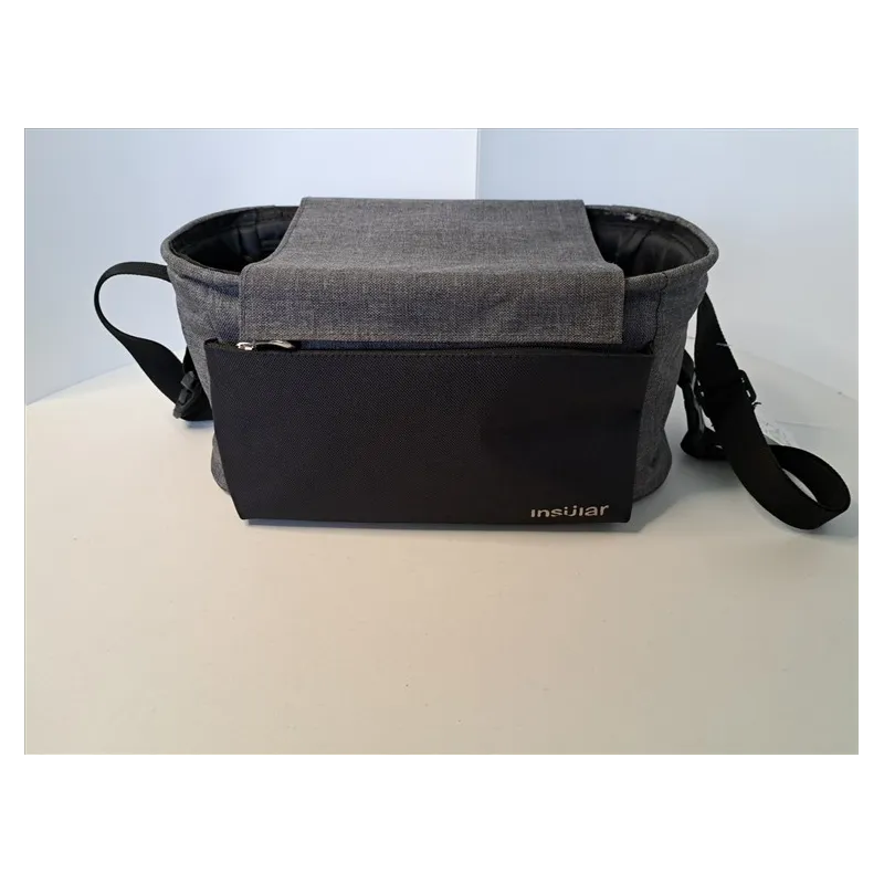 Portaoggetti / Borsa Piccola Per Passeggino, Carrozina Nero E Grigio