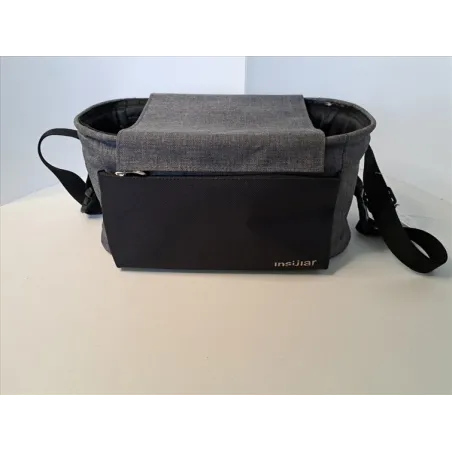 Portaoggetti / Borsa Piccola Per Passeggino, Carrozina Nero E Grigio