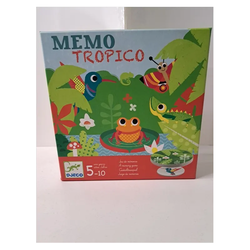 Gioco In Scatola Memo Tropico Djeco
