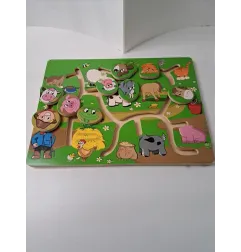 Pannello In Legno Labirinto Animali
