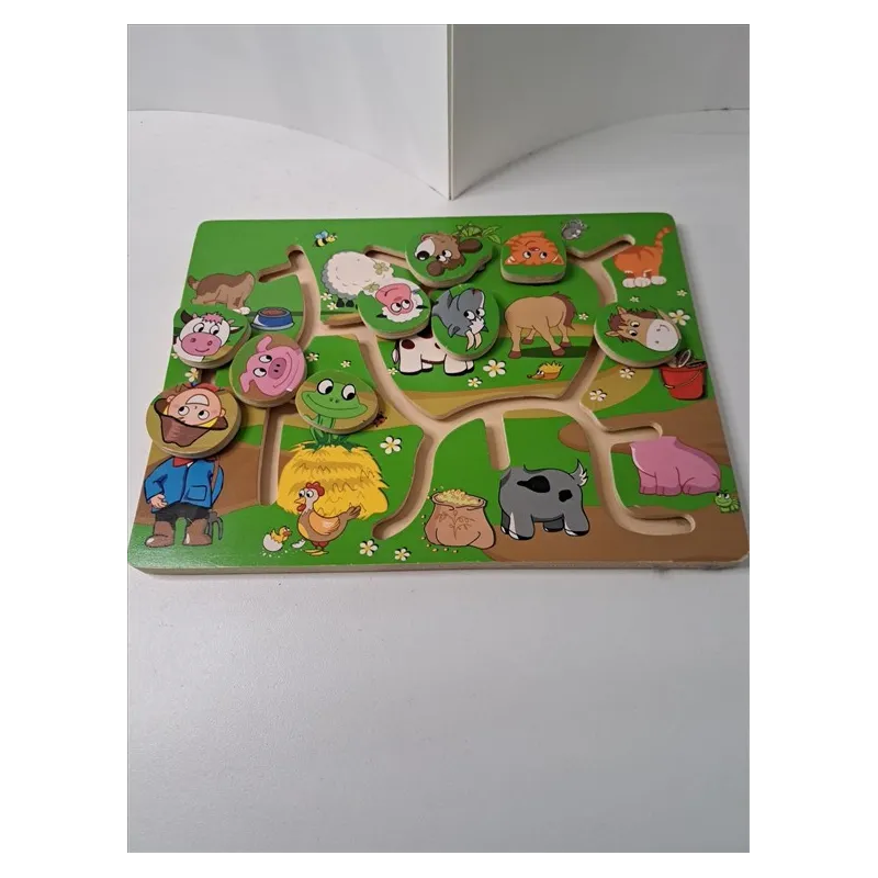 Pannello In Legno Labirinto Animali