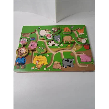 Pannello In Legno Labirinto Animali