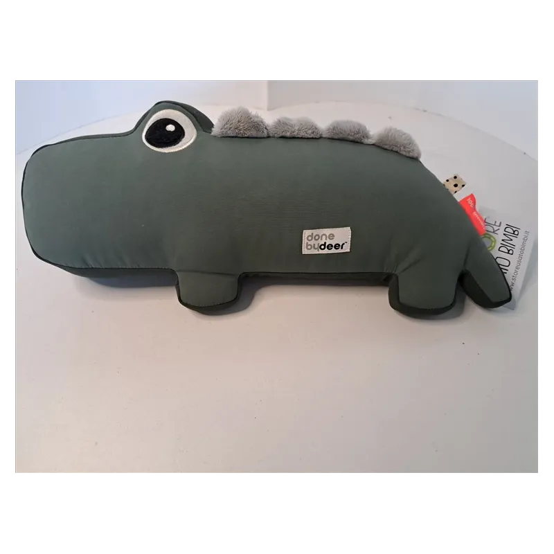 Coccodrillo Con Specchietto e Vibrazione DoneByDeer - Cuscino Attività Multisensoriale