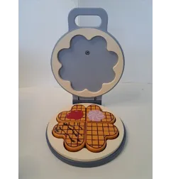 Piastra Gioco Per Waffle In Legno Con Waffle