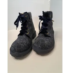 Scarponcini Twin Set Blu Con Stringhe In Raso N 33