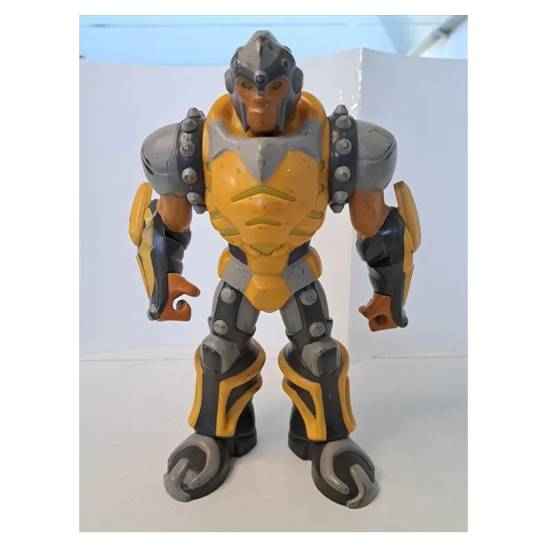 Super Eroe Armatura Gialla Grigia