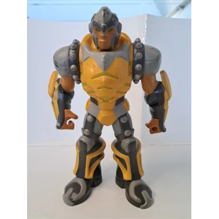 Super Eroe Armatura Gialla Grigia