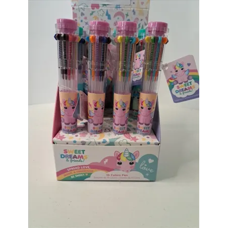Penna 10 Colori Unicorno Nuovo