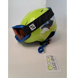 Casco Giallo Sci / Montagna Con Maschera