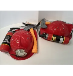 Kit Pompiere Con Caschetto e Estintore Nuovo