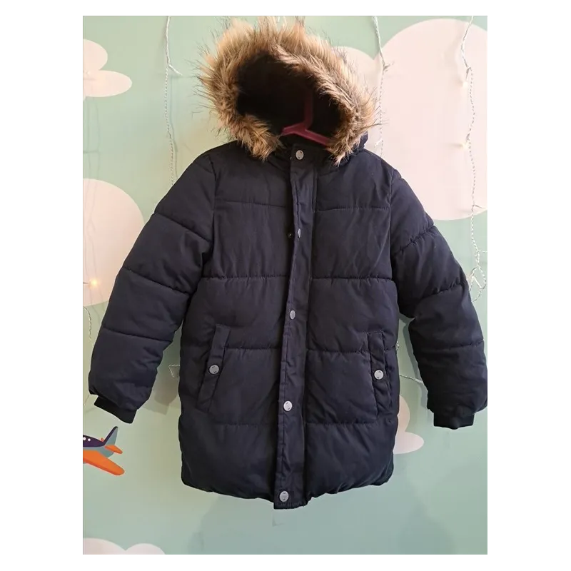 Giaccone Imbottito Blu Blu Kids 6/7 A - 122 Cm