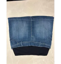 Gonna Jeans Premaman Con Fascione Elastico In Vita