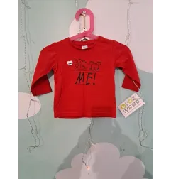 Maglia Maniche Lunghe Rosse Zara 3/6 M