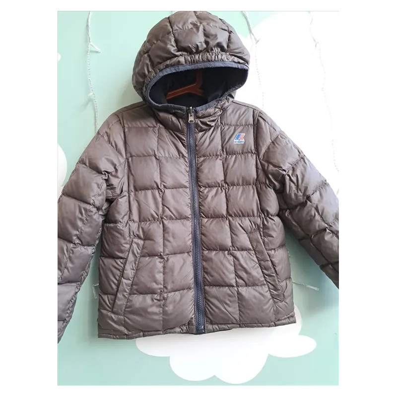 Piumino K Way Reversibile Blu e Grigio Scuro 8 A