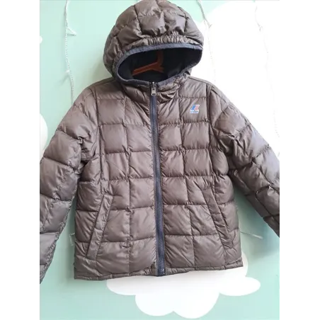 Piumino K Way Reversibile Blu e Grigio Scuro 8 A