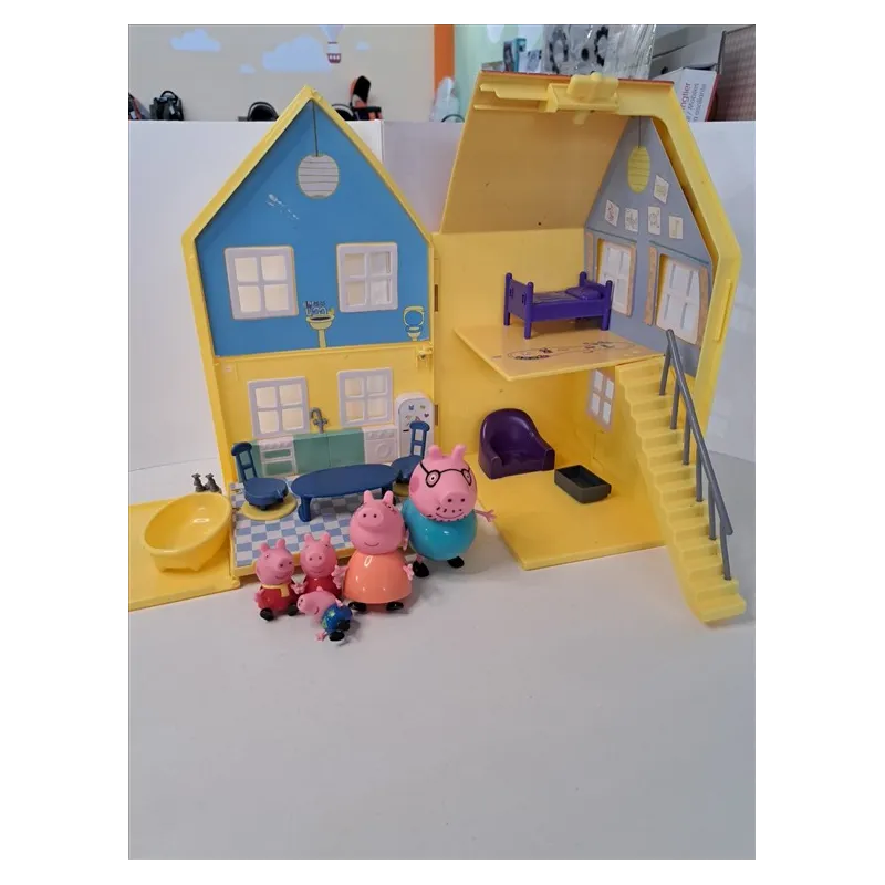 Famiglia Peppa Pig Con Casetta (Casetta Non Perfetta Manca Un Piano)