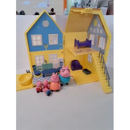 Famiglia Peppa Pig Con Casetta (Casetta Non Perfetta Manca Un Piano)