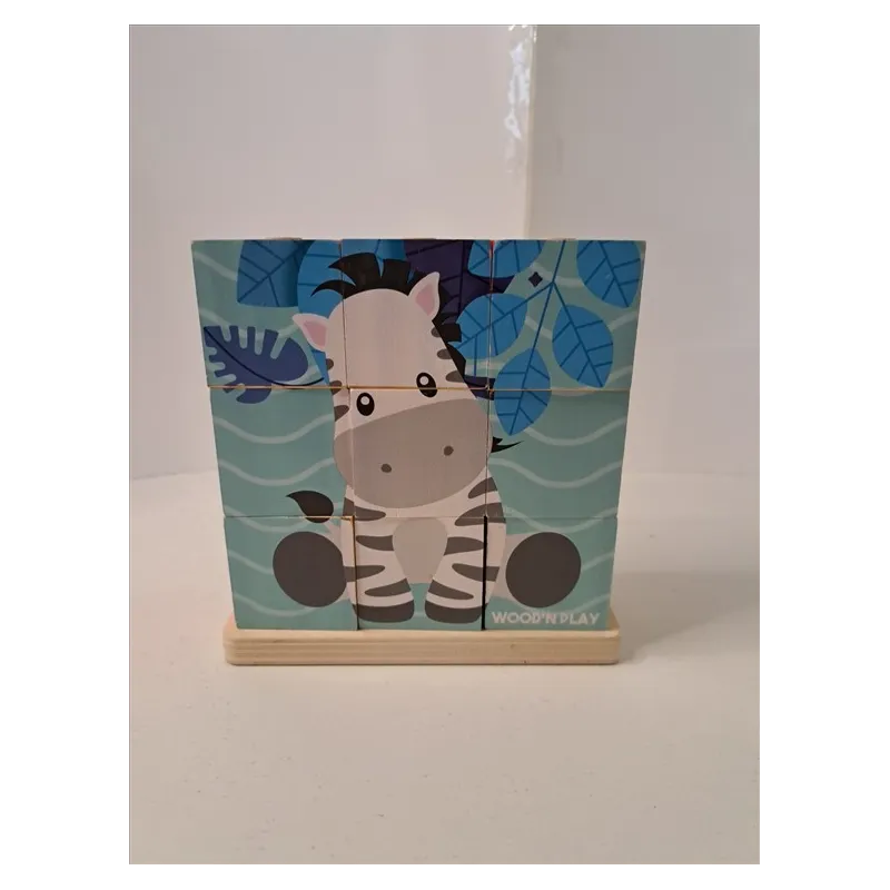 Gioco Cubotti Incastro Crea Le Figure In Legno