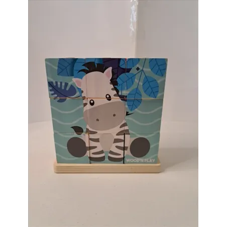 Gioco Cubotti Incastro Crea Le Figure In Legno