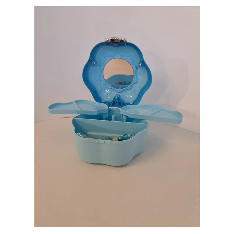 Scrigno / Portagioie Azzurro Con Braccialetti All'interno