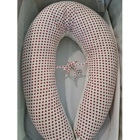 Cuscino Gravidanza Allattamento Koala Hugs Bianco e Rosso