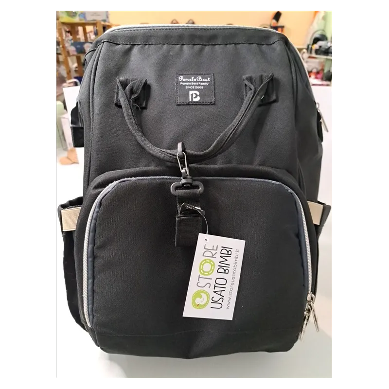 Zaino Nero Mamma Pomelo Mai Usato