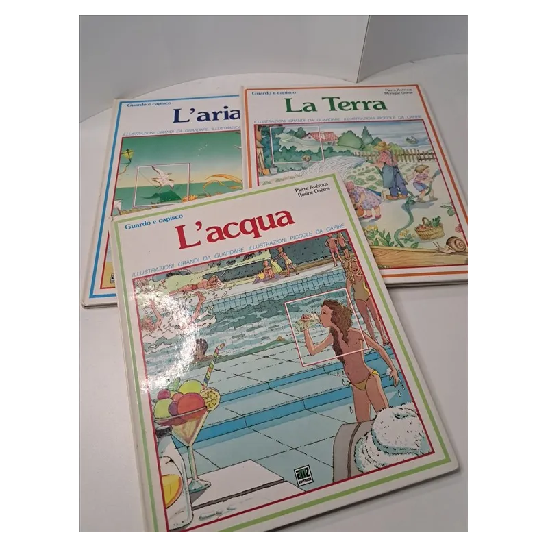 Libri L'acqua, L'aria, La Terra 3 PZ