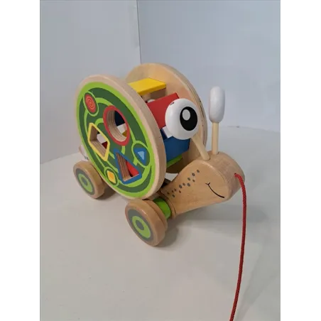 Gioco In Legno Lumaca Incastri Trainabili