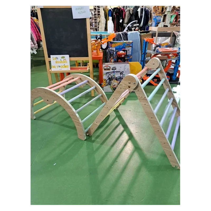 Arco e Triangolo Di Apprendimento In Legno Colorato 2 Pezzi