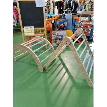 Arco e Triangolo Di Apprendimento In Legno Colorato 2 Pezzi