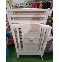 Lettino Ital Baby Mon Amour Con Orsetto Bianco