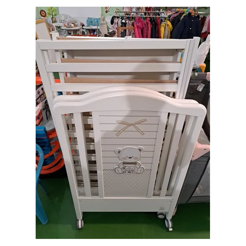 Lettino Ital Baby Mon Amour Con Orsetto Bianco