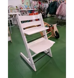 Sedia Evolutiva Stokke Bianca Con Vassoio Tray Non In Foto - Normali Segni Di Utilizzo