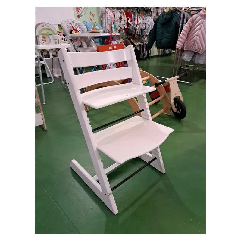 Sedia Evolutiva Stokke Bianca Con Vassoio Tray Non In Foto - Normali Segni Di Utilizzo