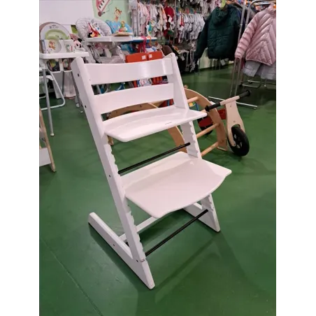 Sedia Evolutiva Stokke Bianca Con Vassoio Tray Non In Foto - Normali Segni Di Utilizzo