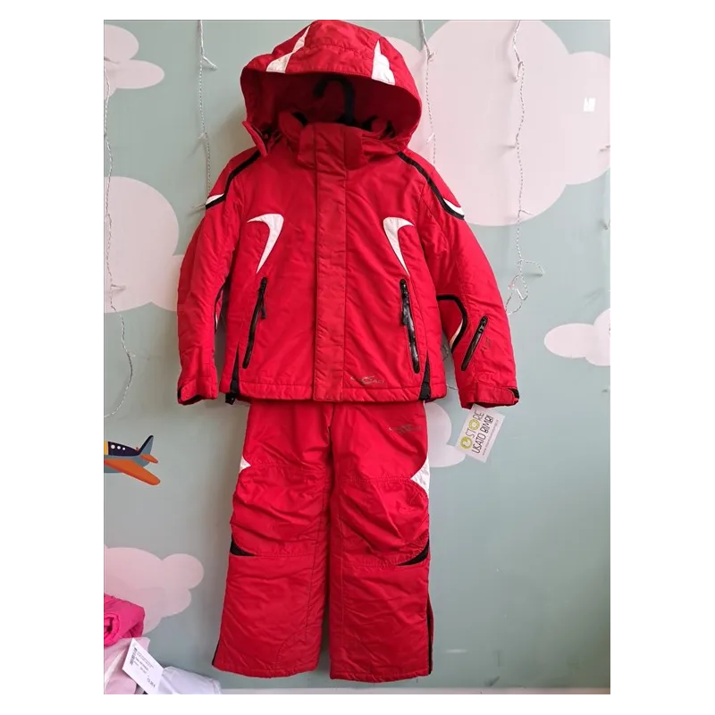 Tuta Montagna / Neve Cacao Rossa 4/5 A Giacca E Pantalone Salopette