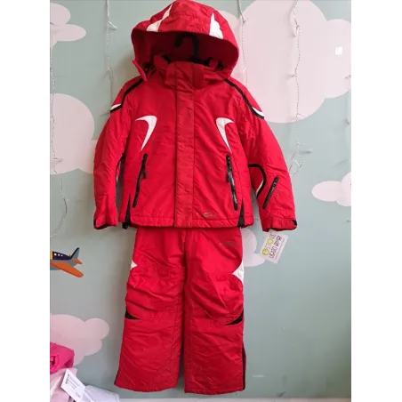 Tuta Montagna / Neve Cacao Rossa 4/5 A Giacca E Pantalone Salopette