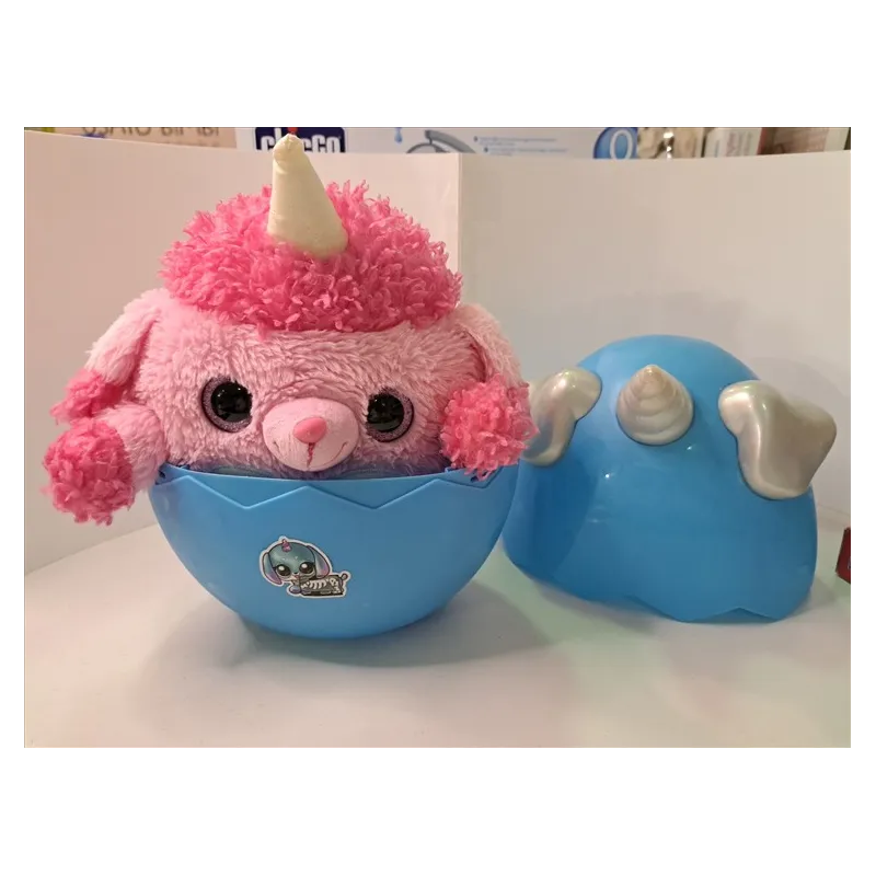Peluche Nell'uovo Azzurro Rainbocorns Eggzania Frozen Mania